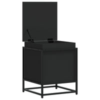 vidaXL Contenitore con Coperchio Nero 40x40x51,5 cm in Truciolato