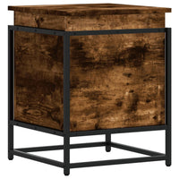 Contenitore con Coperchio Rovere Fumo 40x40x51,5cm Truciolato 848791