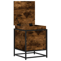 Contenitore con Coperchio Rovere Fumo 40x40x51,5cm Truciolato 848791