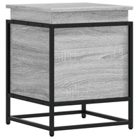 Contenitore con Coperchio Grigio Sonoma 40x40x51,5cm Truciolato 848792