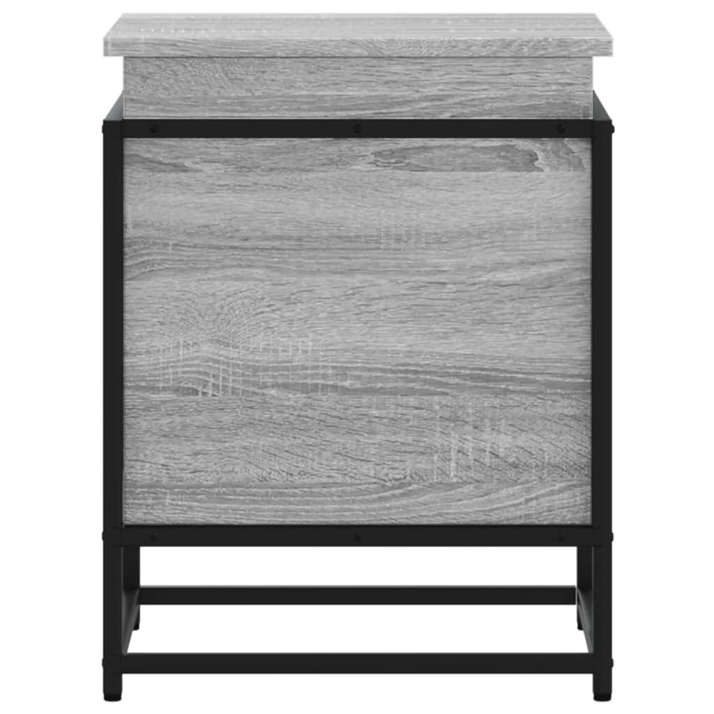 Contenitore con Coperchio Grigio Sonoma 40x40x51,5cm Truciolato 848792