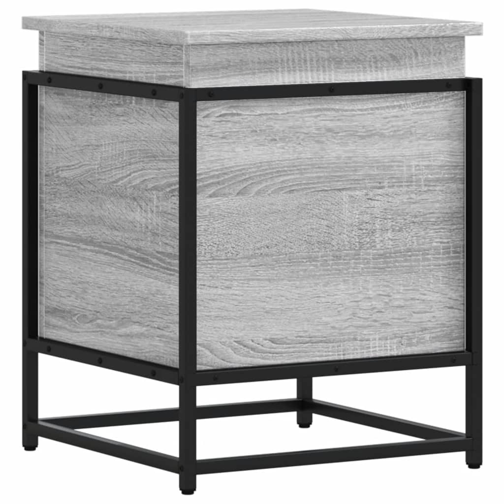 Contenitore con Coperchio Grigio Sonoma 40x40x51,5cm Truciolato 848792