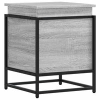 Contenitore con Coperchio Grigio Sonoma 40x40x51,5cm Truciolato 848792