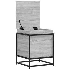 Contenitore con Coperchio Grigio Sonoma 40x40x51,5cm Truciolato 848792