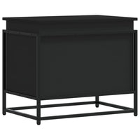 vidaXL Contenitore con Coperchio Nero 60x40x51,5 cm in Truciolato