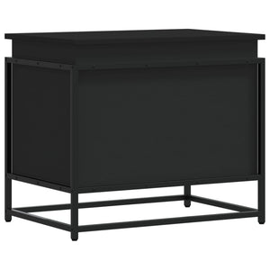 vidaXL Contenitore con Coperchio Nero 60x40x51,5 cm in Truciolato