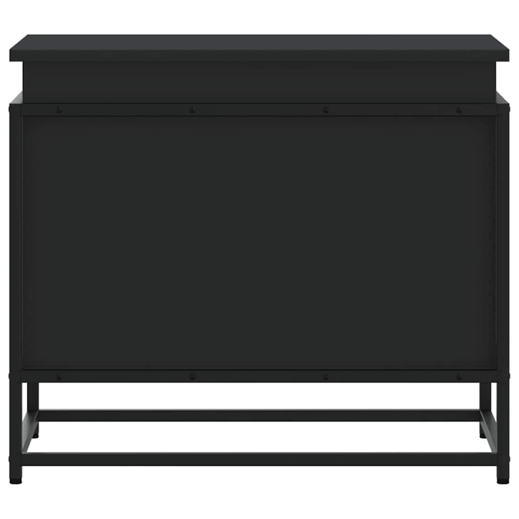 Contenitore con Coperchio Nero 60x40x51,5 cm in Truciolato 848794