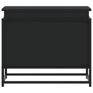 Contenitore con Coperchio Nero 60x40x51,5 cm in Truciolato 848794