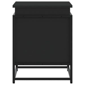 Contenitore con Coperchio Nero 60x40x51,5 cm in Truciolato 848794