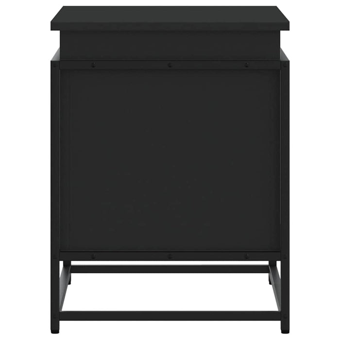 vidaXL Contenitore con Coperchio Nero 60x40x51,5 cm in Truciolato