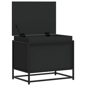 vidaXL Contenitore con Coperchio Nero 60x40x51,5 cm in Truciolato