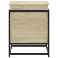 vidaXL Contenitore con Coperchio Rovere Sonoma 60x40x51,5cm Truciolato