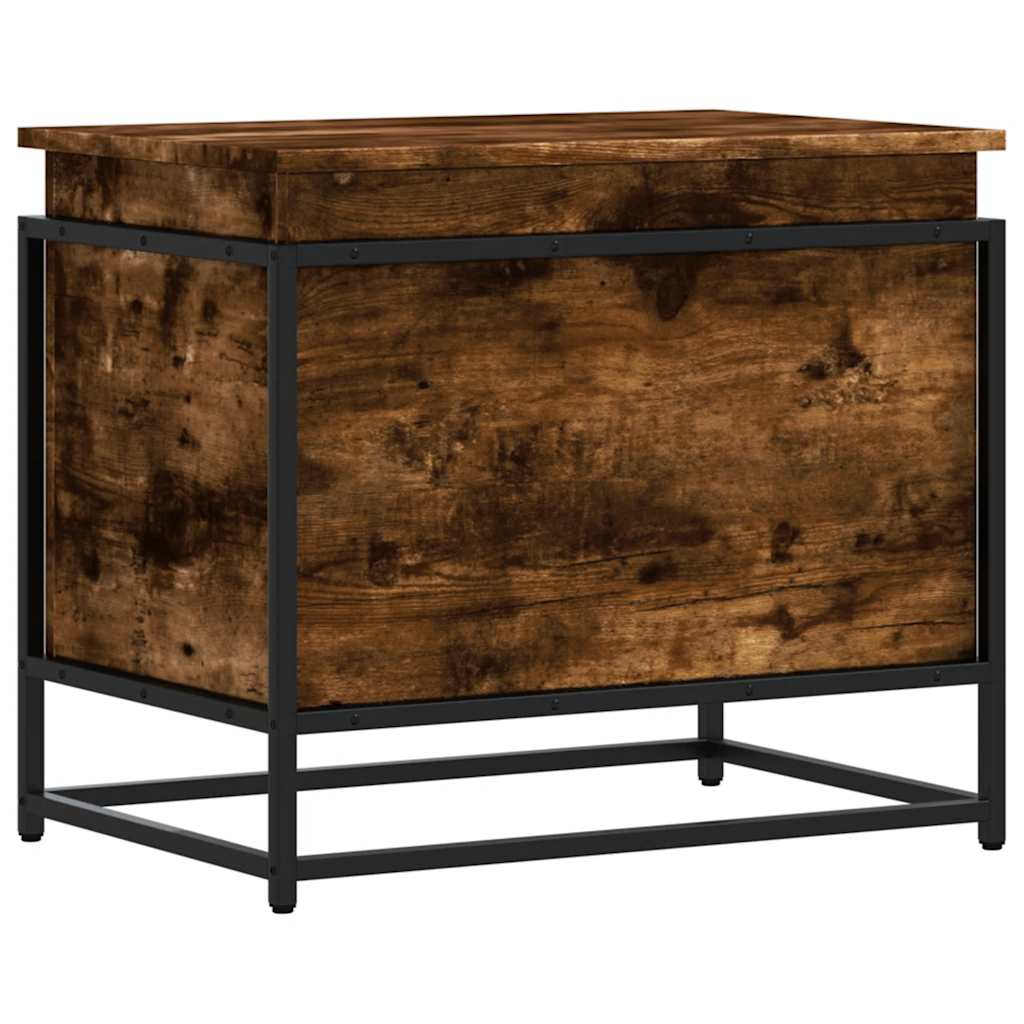 Contenitore con Coperchio Rovere Fumo 60x40x51,5cm Truciolato 848796