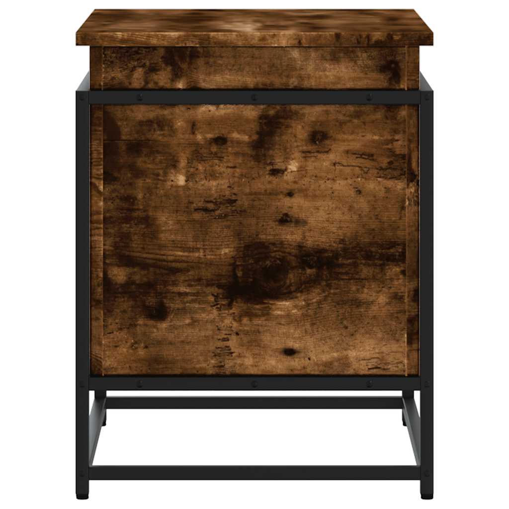 Contenitore con Coperchio Rovere Fumo 60x40x51,5cm Truciolato 848796