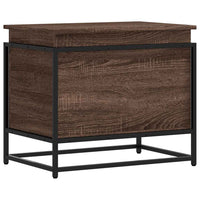 Contenitore con Coperchio Rovere Marrone 60x40x51,5 Truciolato 848798