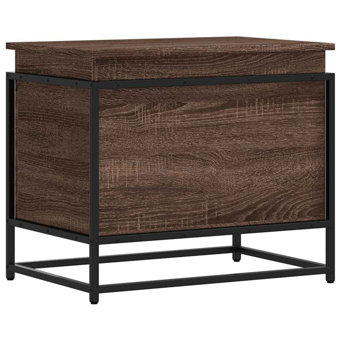 Contenitore con Coperchio Rovere Marrone 60x40x51,5 Truciolato 848798