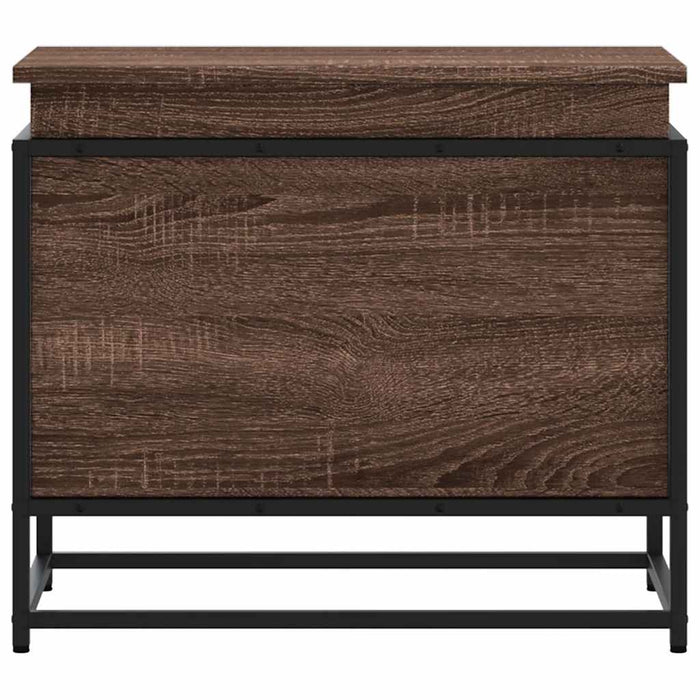 Contenitore con Coperchio Rovere Marrone 60x40x51,5 Truciolato 848798