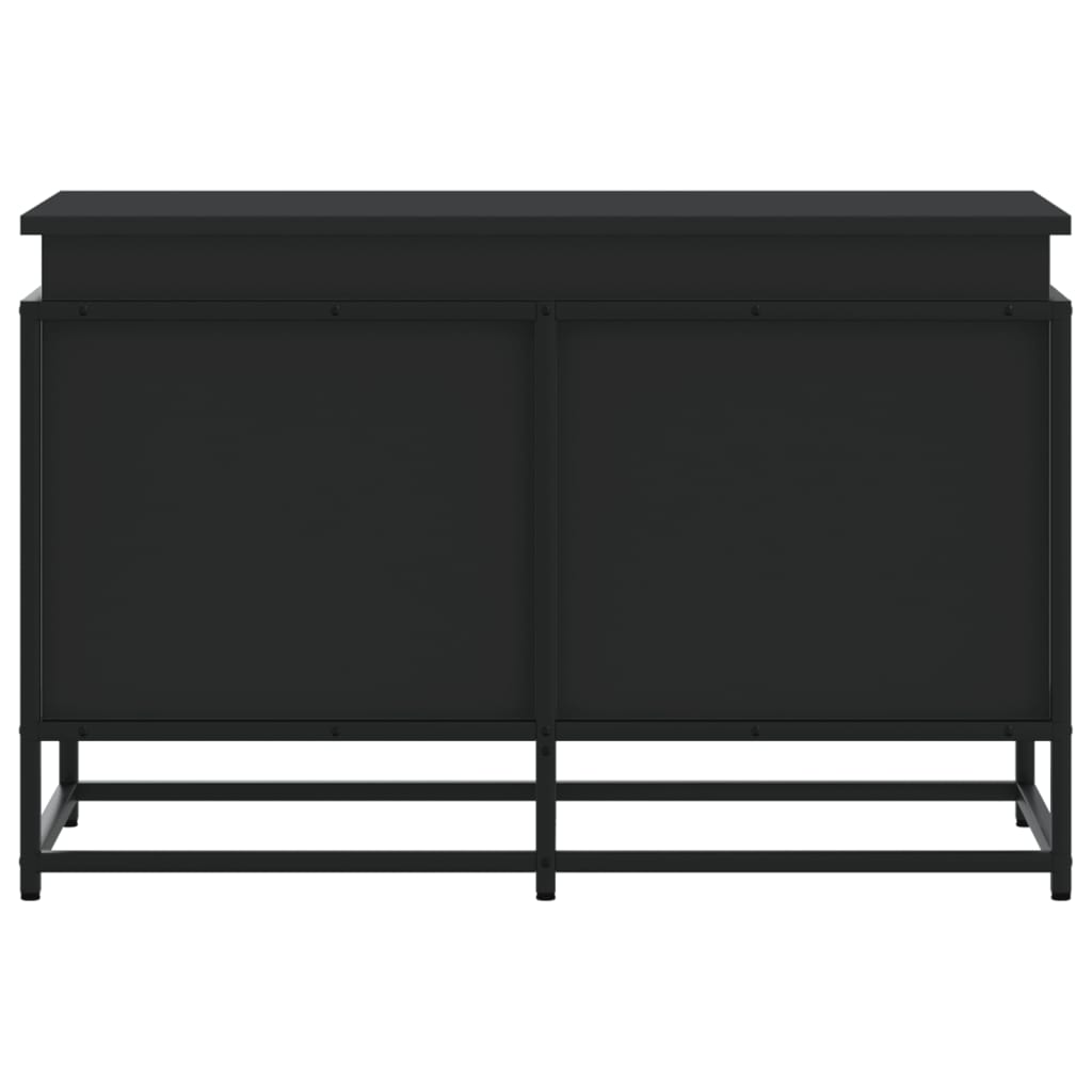Contenitore con Coperchio Nero 80x40x51,5 cm in Truciolato 848799