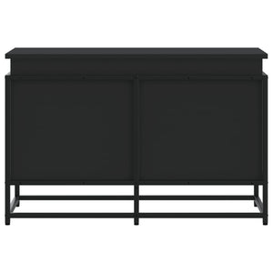 Contenitore con Coperchio Nero 80x40x51,5 cm in Truciolato 848799