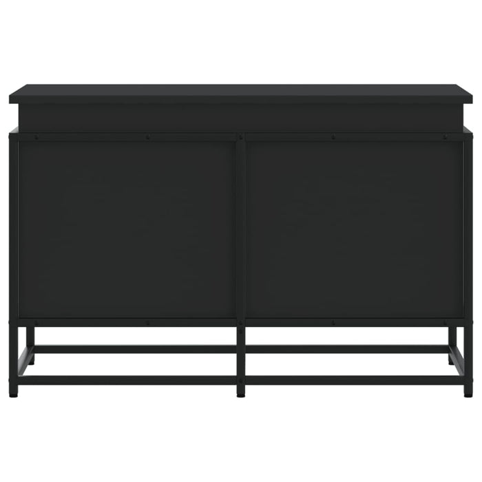 Contenitore con Coperchio Nero 80x40x51,5 cm in Truciolato