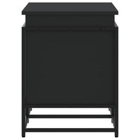 Contenitore con Coperchio Nero 80x40x51,5 cm in Truciolato