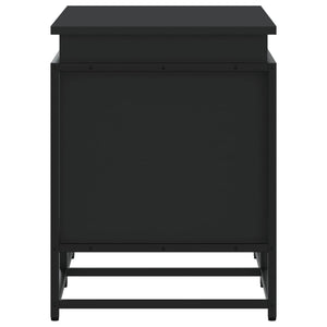 Contenitore con Coperchio Nero 80x40x51,5 cm in Truciolato