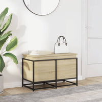 Contenitore con Coperchio Rovere Sonoma 80x40x51,5cm Truciolato 848800