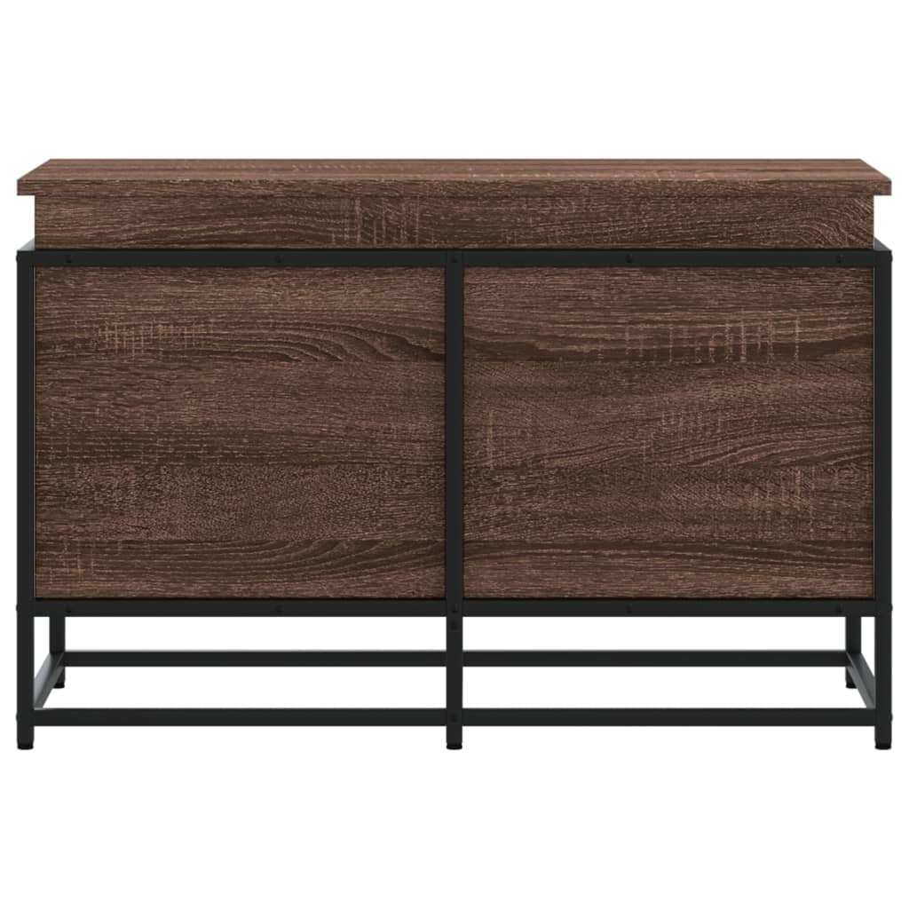 Contenitore con Coperchio Rovere Marrone 80x40x51,5 Truciolato 848803