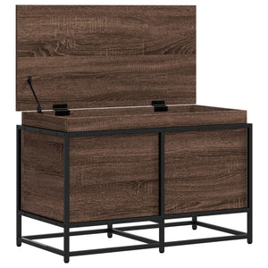 Contenitore con Coperchio Rovere Marrone 80x40x51,5 Truciolato 848803