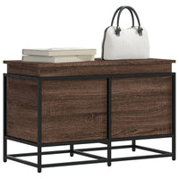 Contenitore con Coperchio Rovere Marrone 80x40x51,5 Truciolato 848803