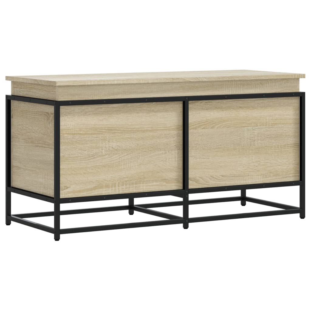 vidaXL Contenitore con Coperchio Rovere Sonoma 100x40x51,5 Truciolato