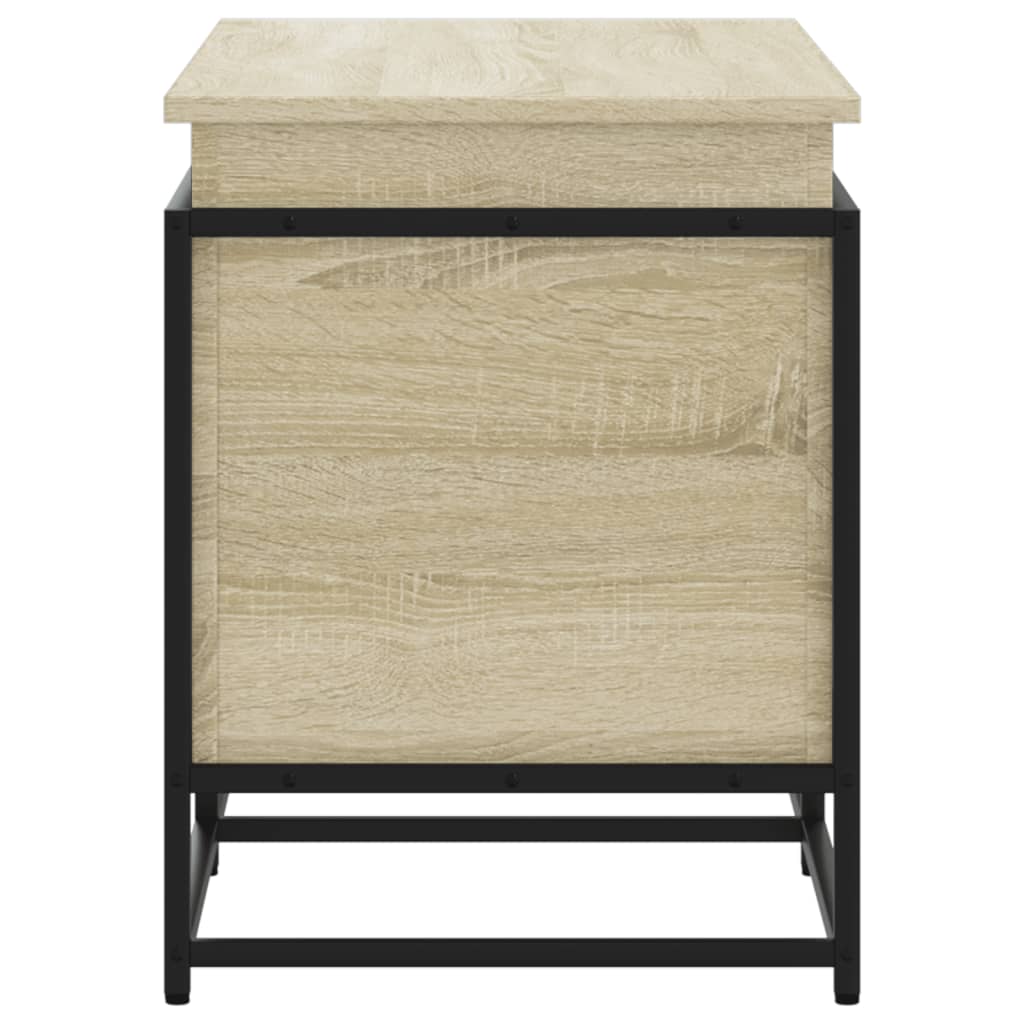 vidaXL Contenitore con Coperchio Rovere Sonoma 100x40x51,5 Truciolato