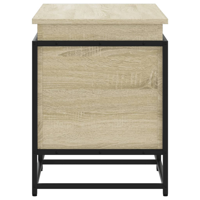 vidaXL Contenitore con Coperchio Rovere Sonoma 100x40x51,5 Truciolato