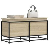 vidaXL Contenitore con Coperchio Rovere Sonoma 100x40x51,5 Truciolato