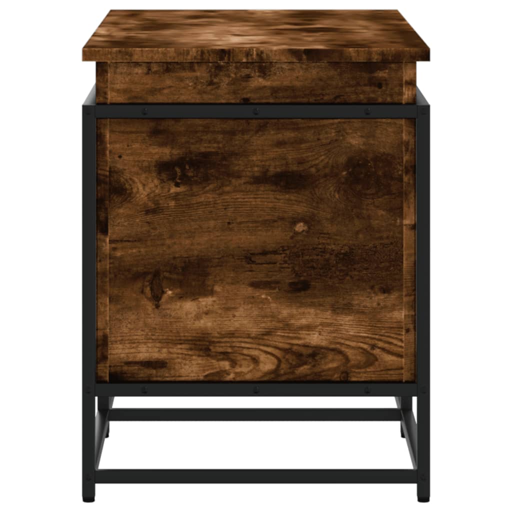 vidaXL Contenitore con Coperchio Rovere Fumo 100x40x51,5cm Truciolato