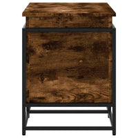 vidaXL Contenitore con Coperchio Rovere Fumo 100x40x51,5cm Truciolato