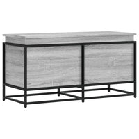 vidaXL Contenitore con Coperchio Grigio Sonoma 100x40x51,5 Truciolato