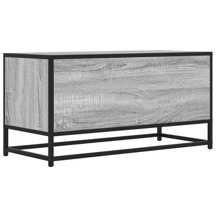 Mobile TV Grigio Sonoma 80x34,5x40 cm Legno Multistrato Metallo 848812