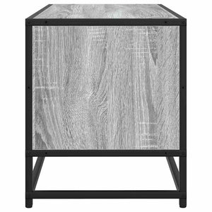 Mobile TV-Credenza TV-Console TV Grigio Sonoma 100x34,5x40cm Legno Multistrato Metallo