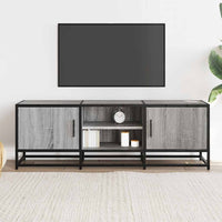 Mobile TV-Credenza TV-Console TV Grigio Sonoma 120x35x41cm Legno Multistrato e Metallo