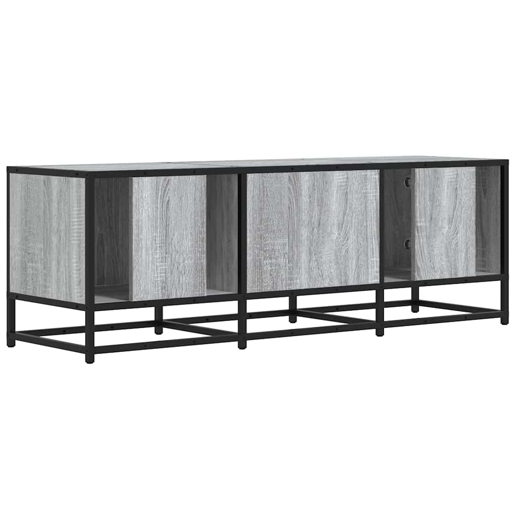 Mobile TV-Credenza TV-Console TV Grigio Sonoma 120x35x41cm Legno Multistrato e Metallo