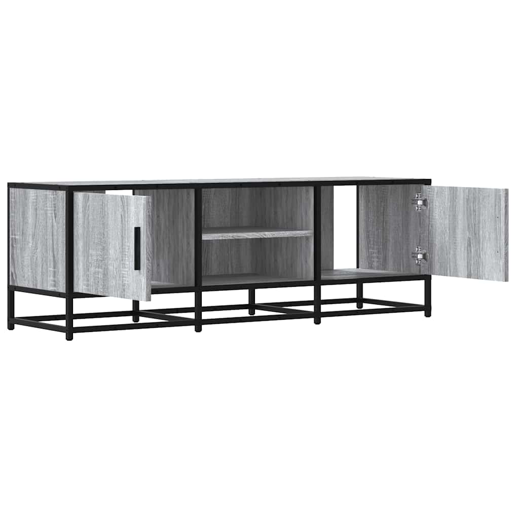 Mobile TV-Credenza TV-Console TV Grigio Sonoma 120x35x41cm Legno Multistrato e Metallo