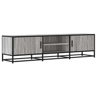 Mobile TV-Credenza TV-Console TV Grigio Sonoma 160x35x41cm Legno Multistrato e Metallo