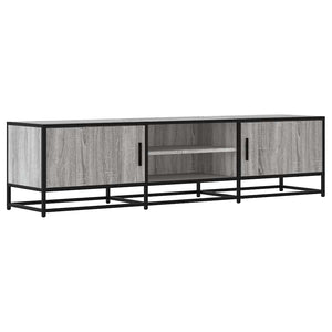 Mobile TV-Credenza TV-Console TV Grigio Sonoma 160x35x41cm Legno Multistrato e Metallo