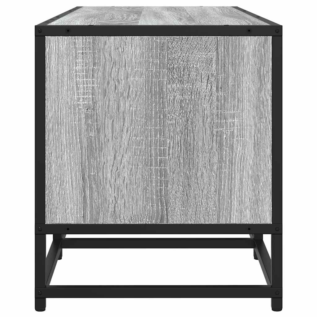 Mobile TV-Credenza TV-Console TV Grigio Sonoma 160x35x41cm Legno Multistrato e Metallo