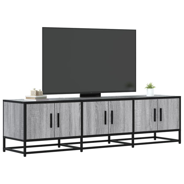 Mobile TV-Credenza TV-Console TV Grigio Sonoma 150x35x41cm in Truciolato e Metallo
