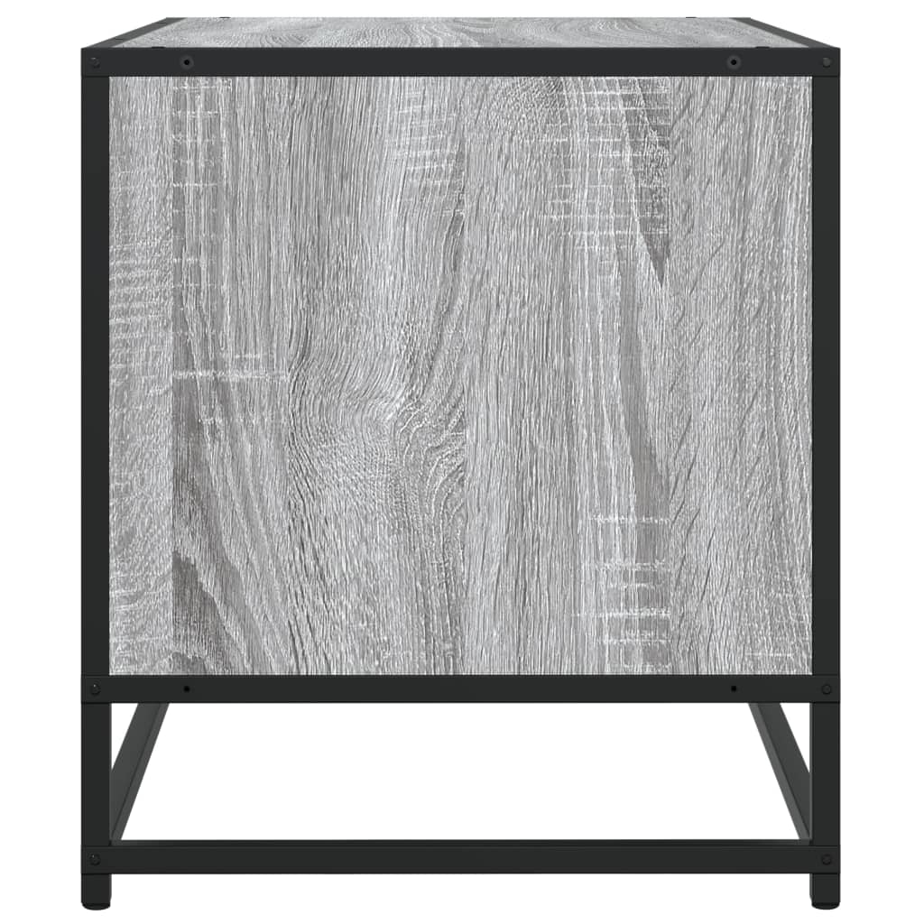 Mobile TV-Credenza TV-Console TV Grigio Sonoma 120,5x40x46cm Legno Multistrato Metallo