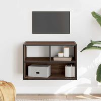 Mobile TV-Credenza per TV-Console TV Rovere Marrone 60x31x39,5cm in Truciolato e Metallo 537866