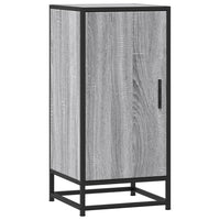 vidaXL Credenza Grigio Sonoma 35,5x35x76 cm in Truciolato e Metallo