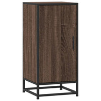 vidaXL Credenza Rovere Marrone 35,5x35x76 cm in Truciolato e Metallo